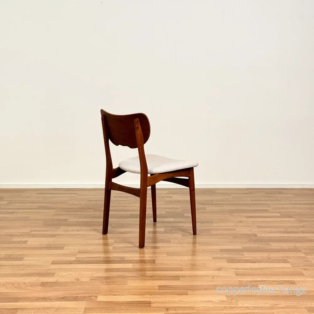 Set om 4 matstolar i teak och ek, 1950-60-tal, Danmark - Bild 3