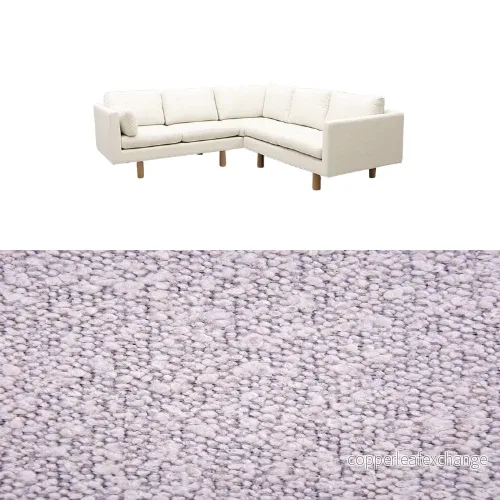 Klädsel till soffa Samsö hörnsoffa 5 sits Tyg Ascot bouclé