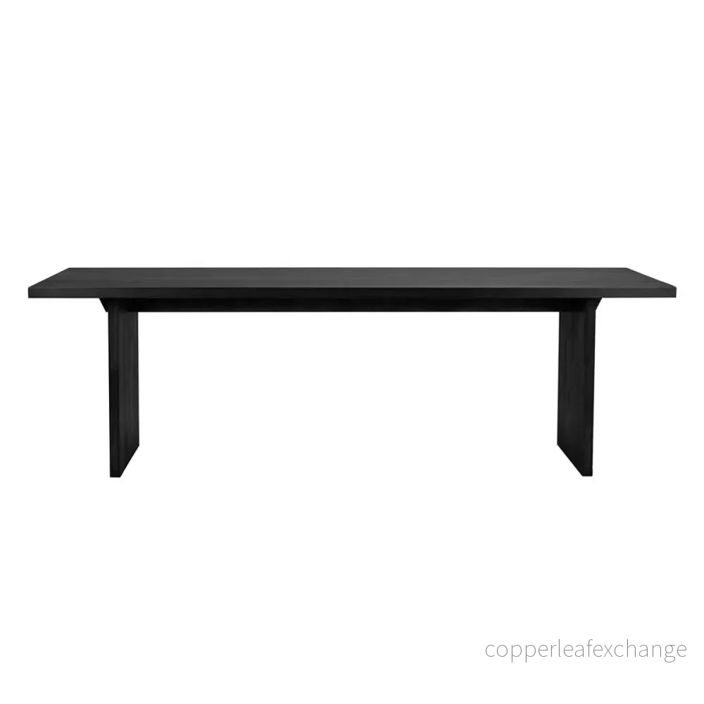 Matbord Emmett, Svartlackad Ask