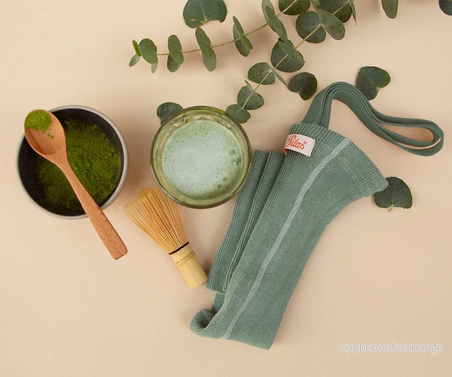 Silly Silas – Footless tights, Matcha Oat Latte - Bild 3