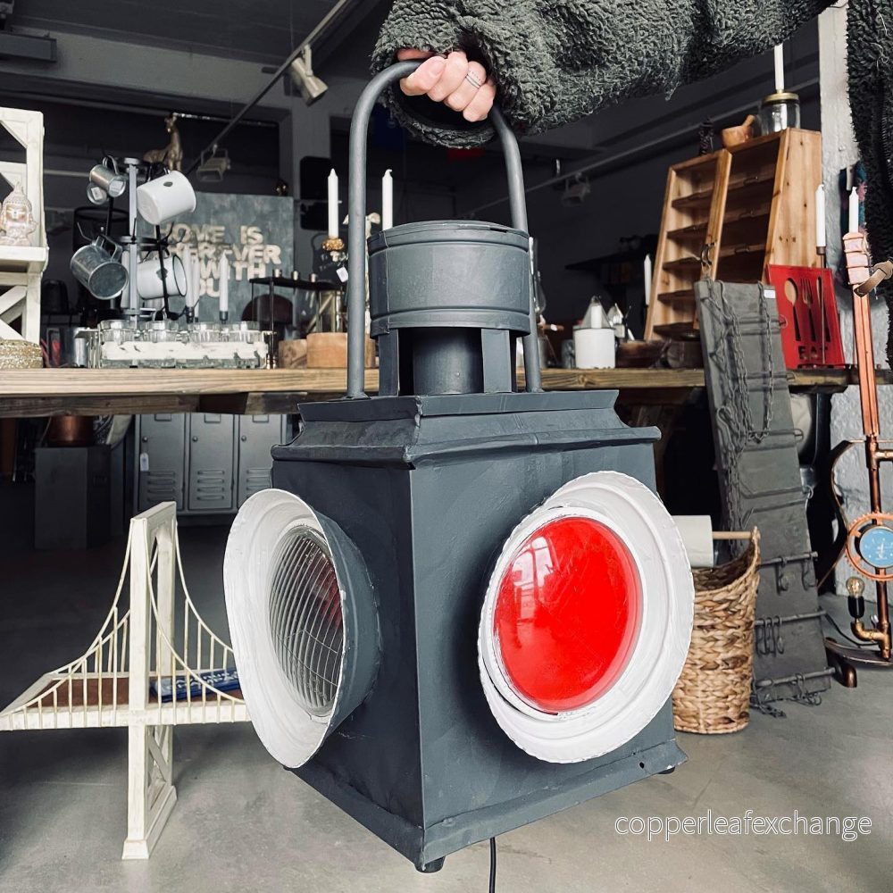 Lampa indisk järnvägslykta - Bild 3