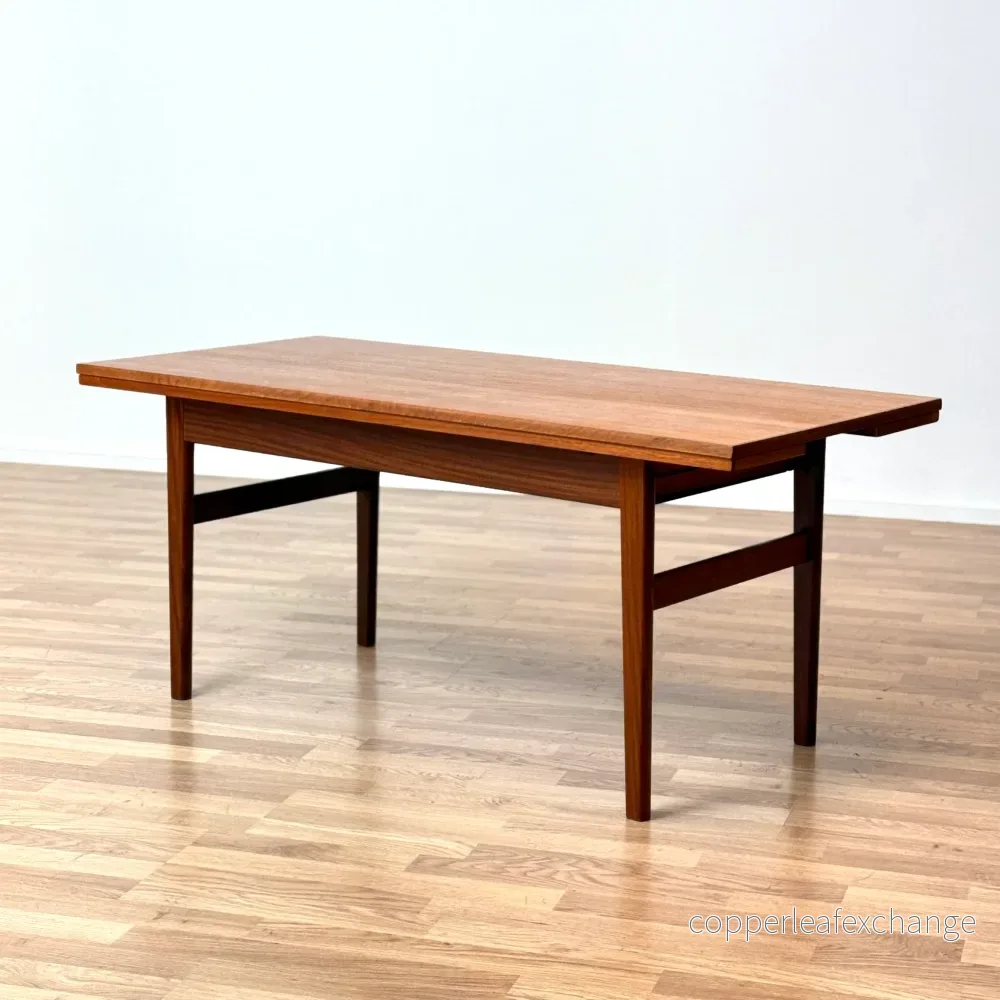 Kaffebord/matbord i teak, 1950-60-tal, Danmark