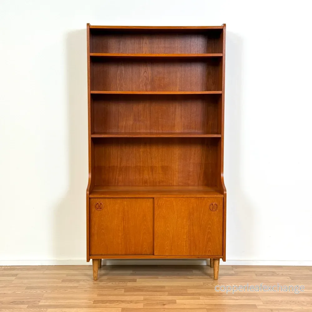 Bokhylla i teak, 1950-60-tal, Danmark