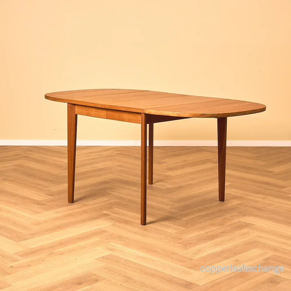 Danskt matbord med 4 iläggsskivor i teak från Vejle stole- og møbelfabrik A/S - Bild 2