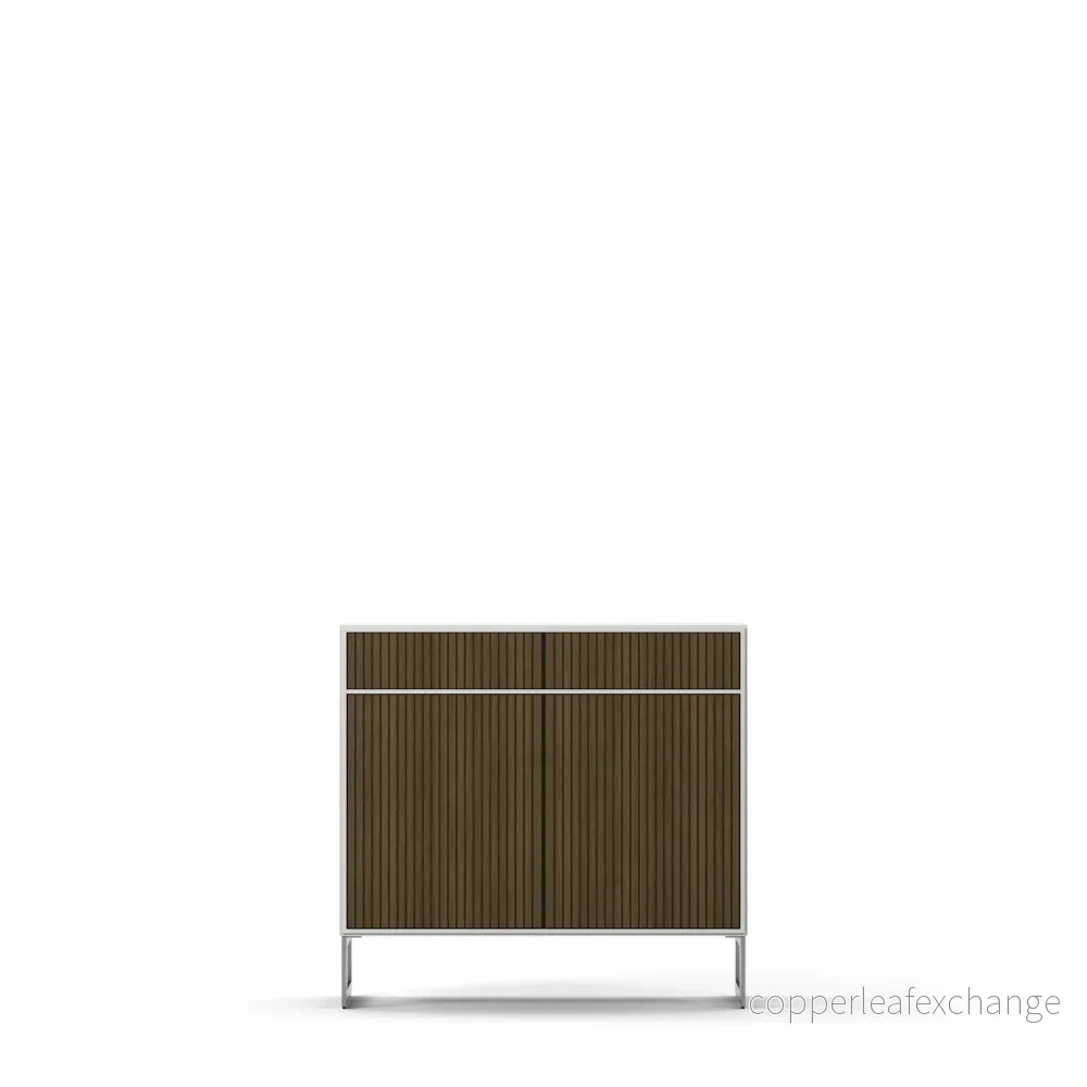 Line Burned Walnut Skänk 2 Dörrar Hög Line Burned Walnut Skänk 2 Dörrar Hög