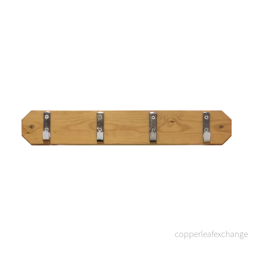 Klädhängare för Vägg Wood, 4 krokar Klädhängare för Vägg Wood, 4 krokar