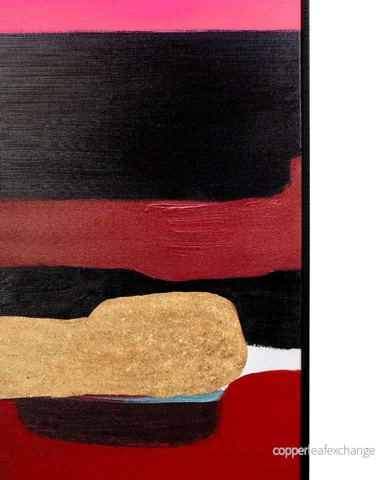 Tavla KARE DESIGN - ABSTRACT SHAPES PINK, 73x143 cm - Bild 3