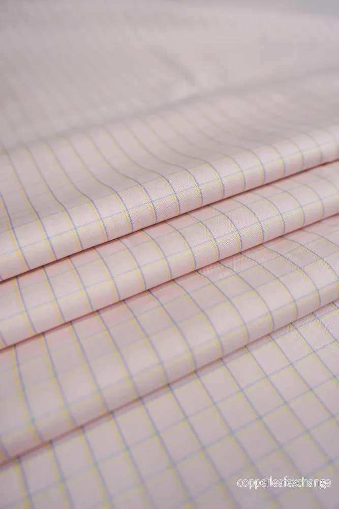 Deadstock – Shirt Fabric – Cotton – Check – Pink – DS233 Deadstock – Shirt Fabric – Cotton – Check – Pink – DS233