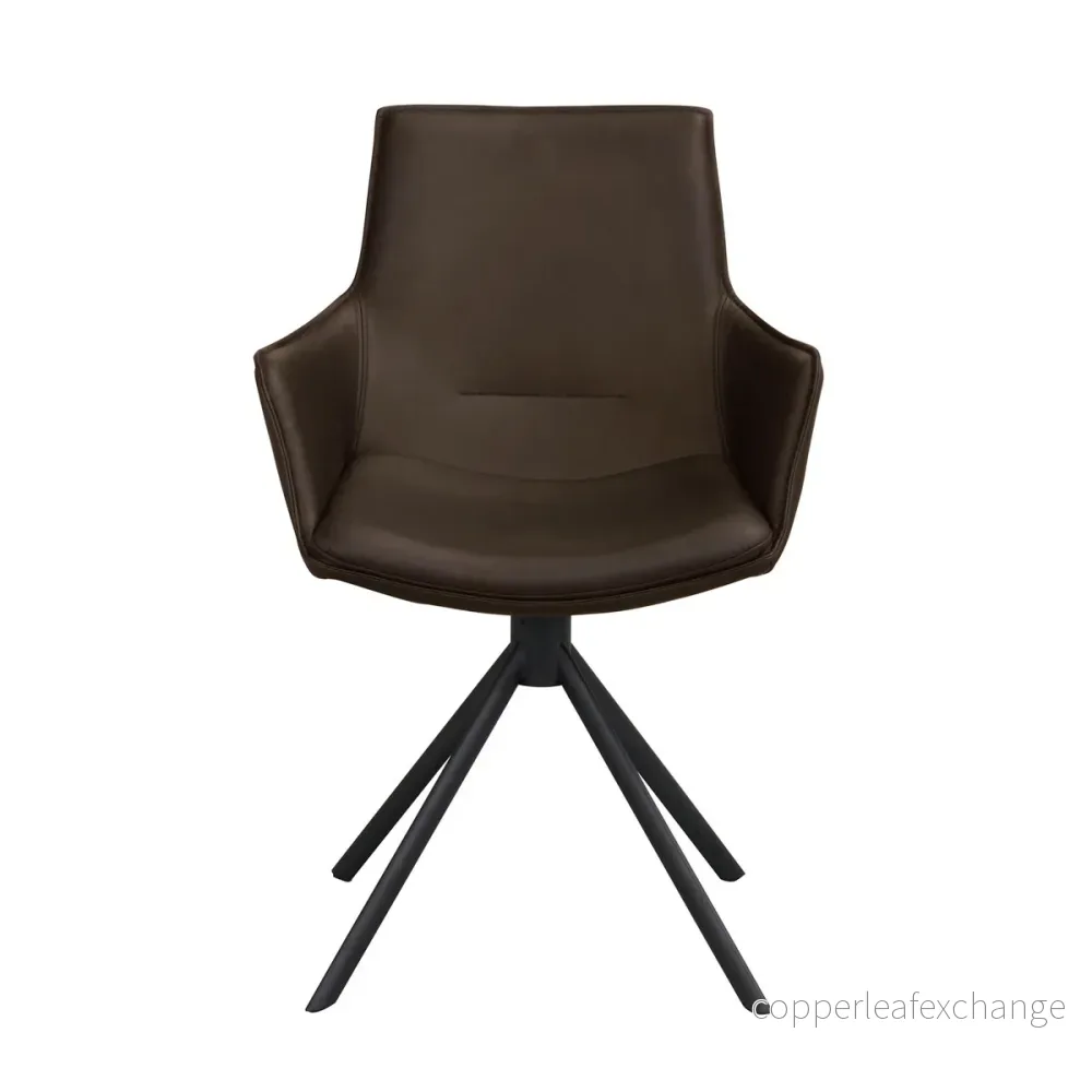 Karmstol Lowell 2-pack, Brun / Svart