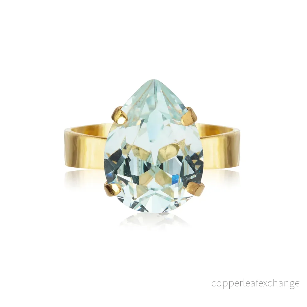 CAROLINE SVEDBOM MINI DROP RING / LIGHT AZORE CAROLINE SVEDBOM MINI DROP RING / LIGHT AZORE