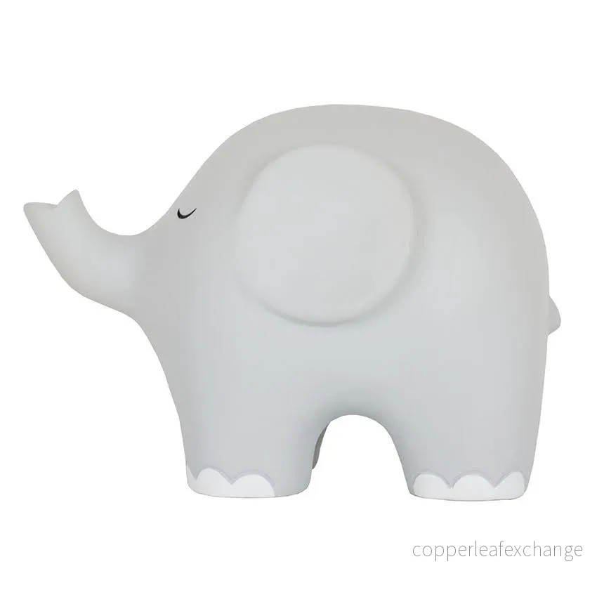 Nattlampa elefant ljusgrå