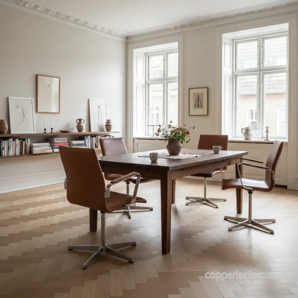 Arne Jacobsen Oxford stol med høj ryg / Soft læder, Calvados Cognac - Bild 2
