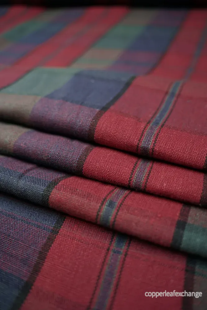 Vintage – Interior – Cotton – Plaid – V1