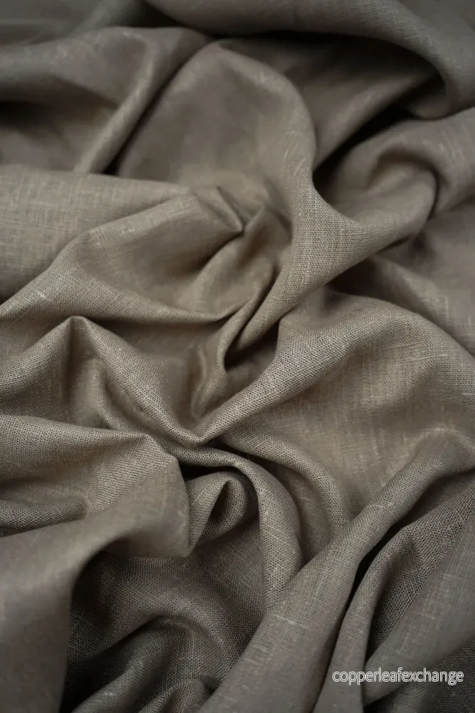 Textured linen fabric – Gray – 0250
