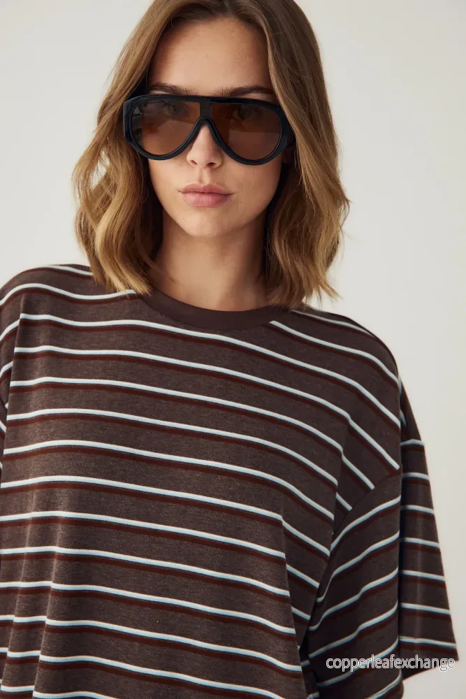 N-Murphie Top Dalma Blue Stripe