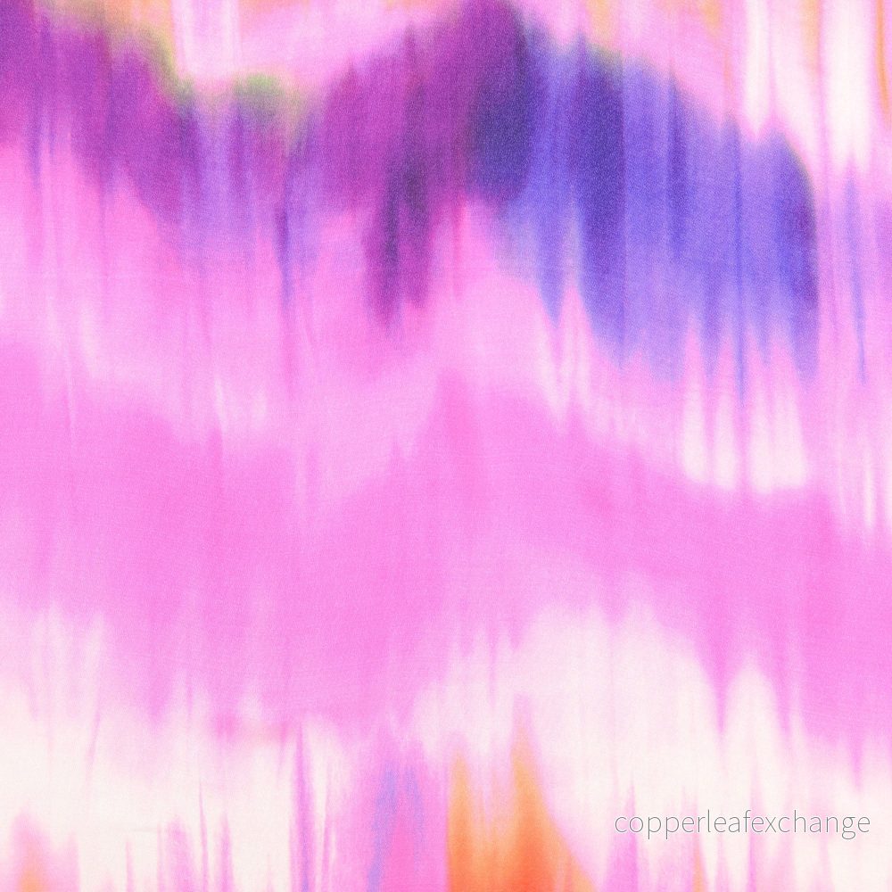 Viscose Satin – Rainbow Fall – Purple – 0013
