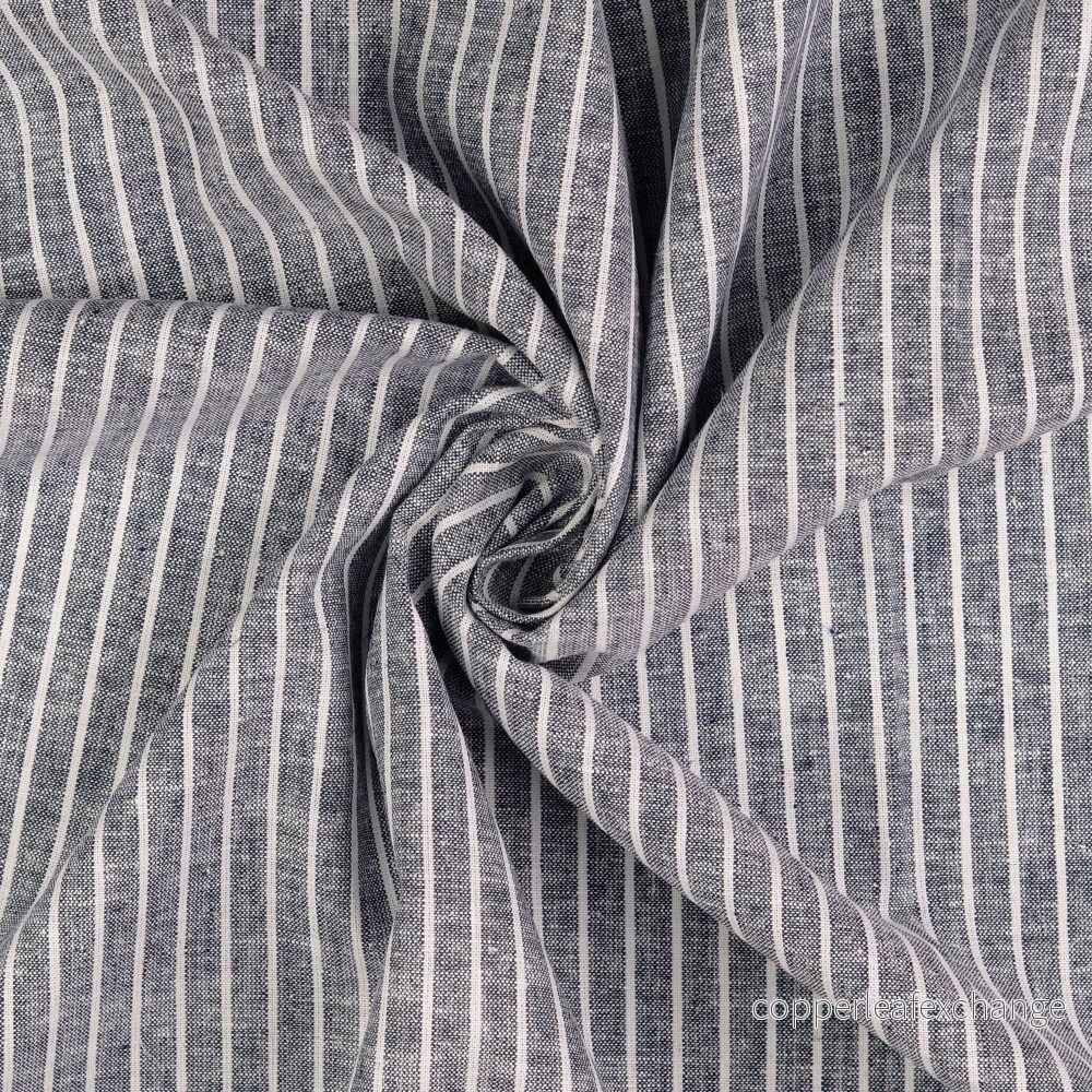 Striped – Linen, Cotton – Royal blue – 5028 Striped – Linen, Cotton – Royal blue – 5028