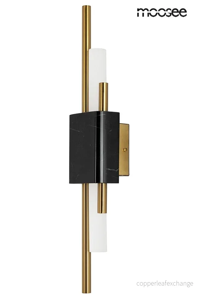 Vägglampa MOOSEE – EVANS, svart mamor/guld Vägglampa MOOSEE – EVANS, svart mamor/guld