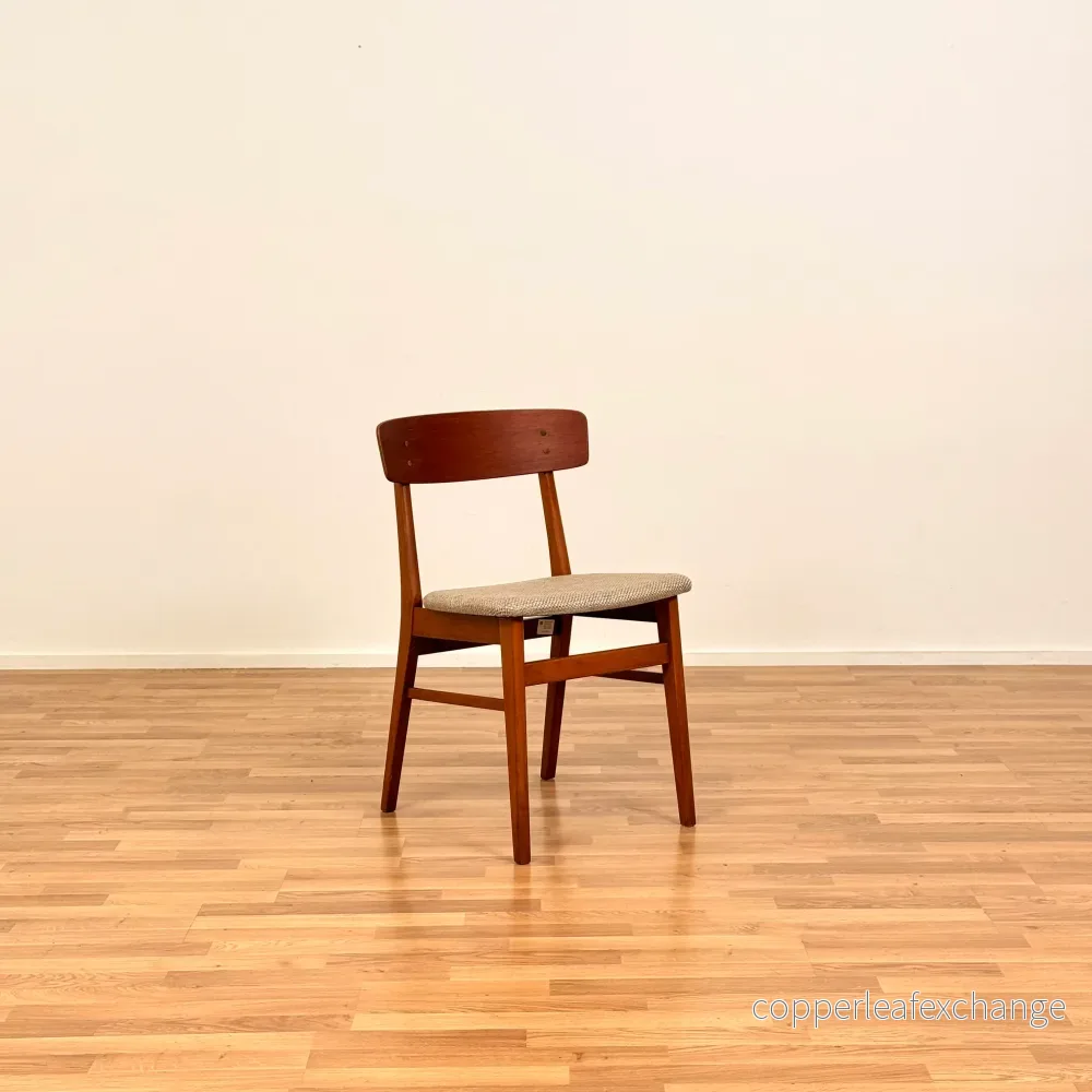 Set om 4 matstolar i teak och bok, av Farstrup, 1950-60-tal, Danmark - Bild 2