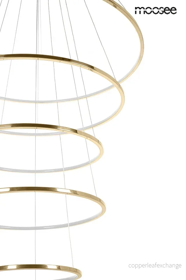 Taklampa MOOSEE - RING SLIM L, guld - Bild 3
