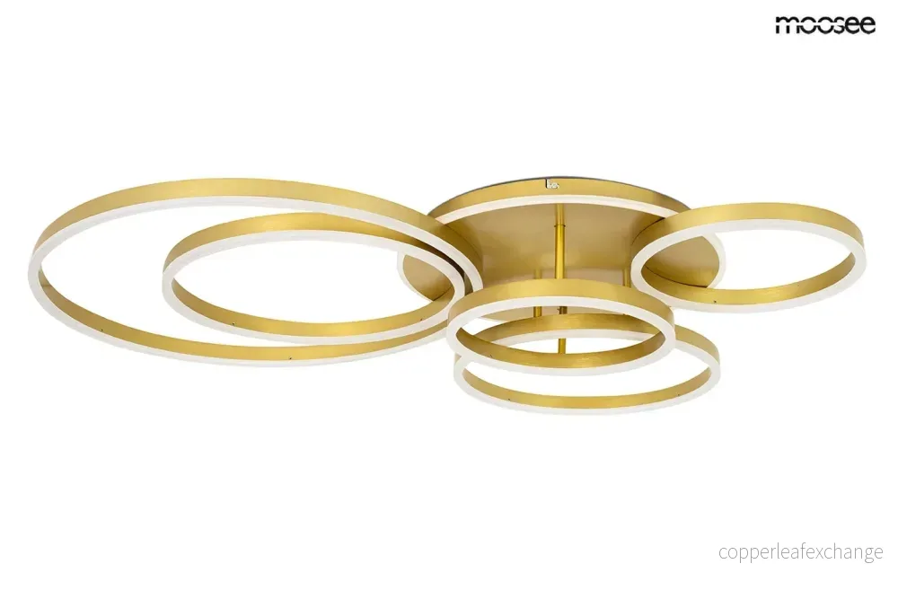 Taklampa Plafond RINGS 6 GULD Taklampa Plafond RINGS 6 GULD