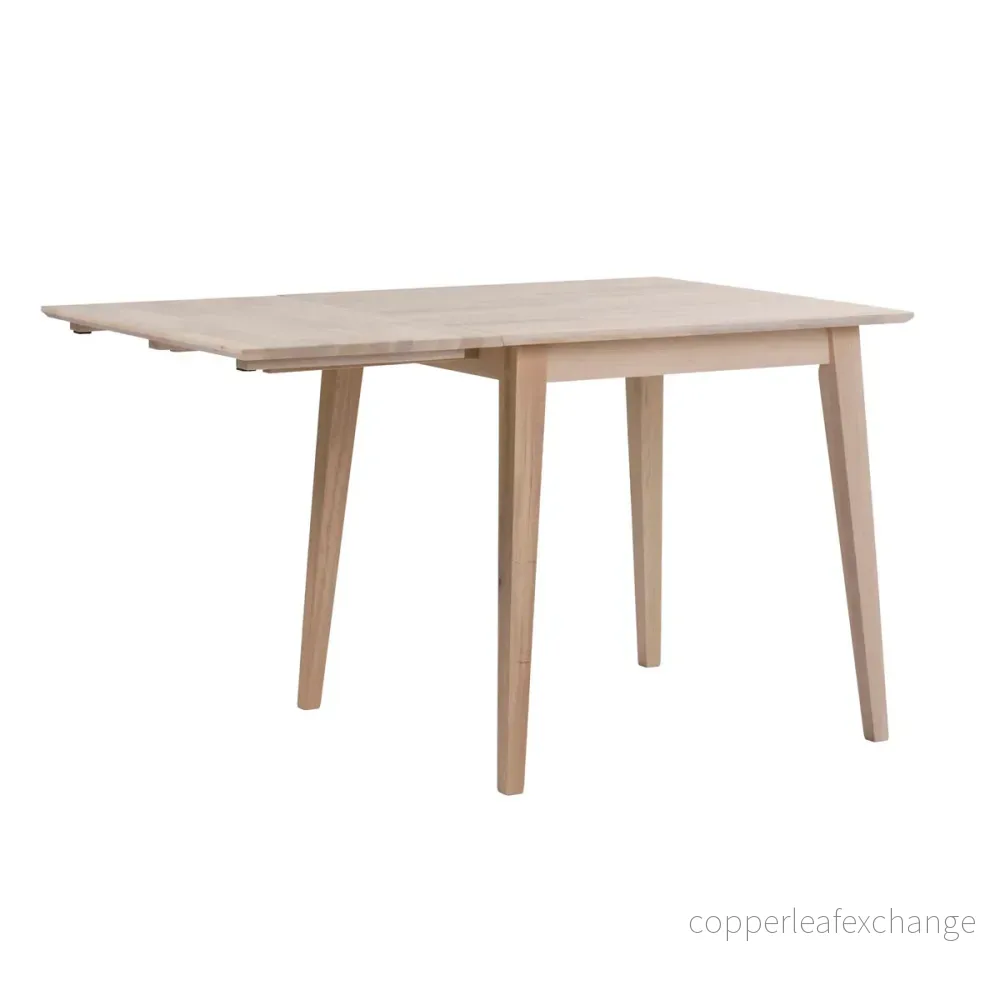 Klaffbord Filippa 80 x 80 cm, vitpigmenterad ek - Bild 3