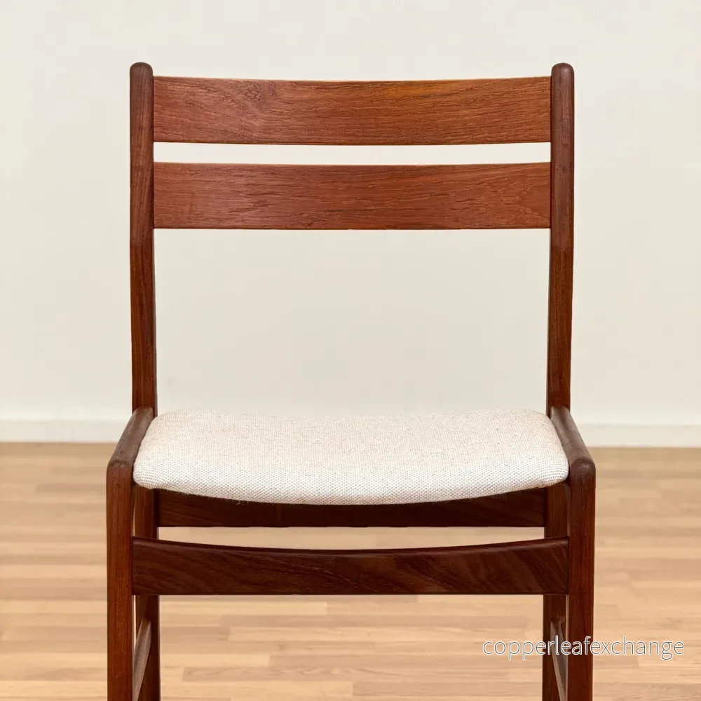 Set om 6 matstolar i teak, 1950-60-tal, Danmark - Bild 2