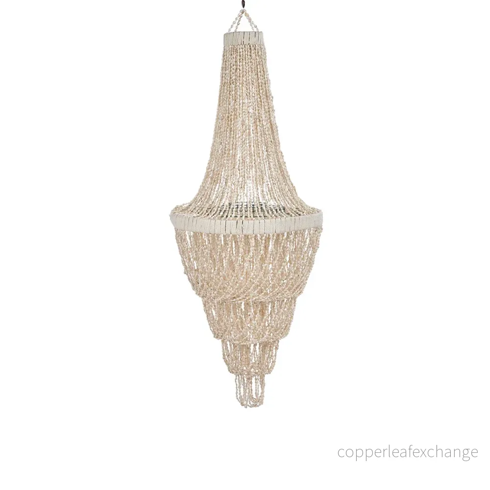 THE OCEAN TOWER SHELL CHANDELIER - Natural L