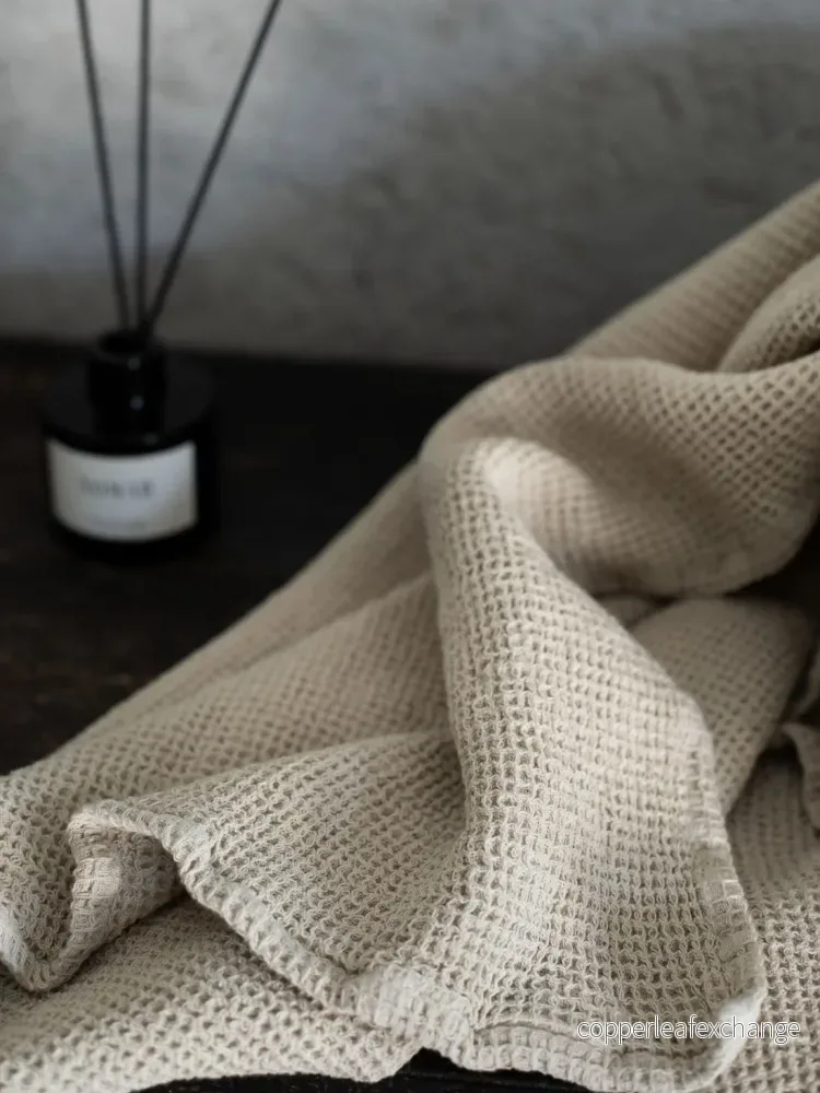 Nella waffle towel beige 100*150 - Bild 3