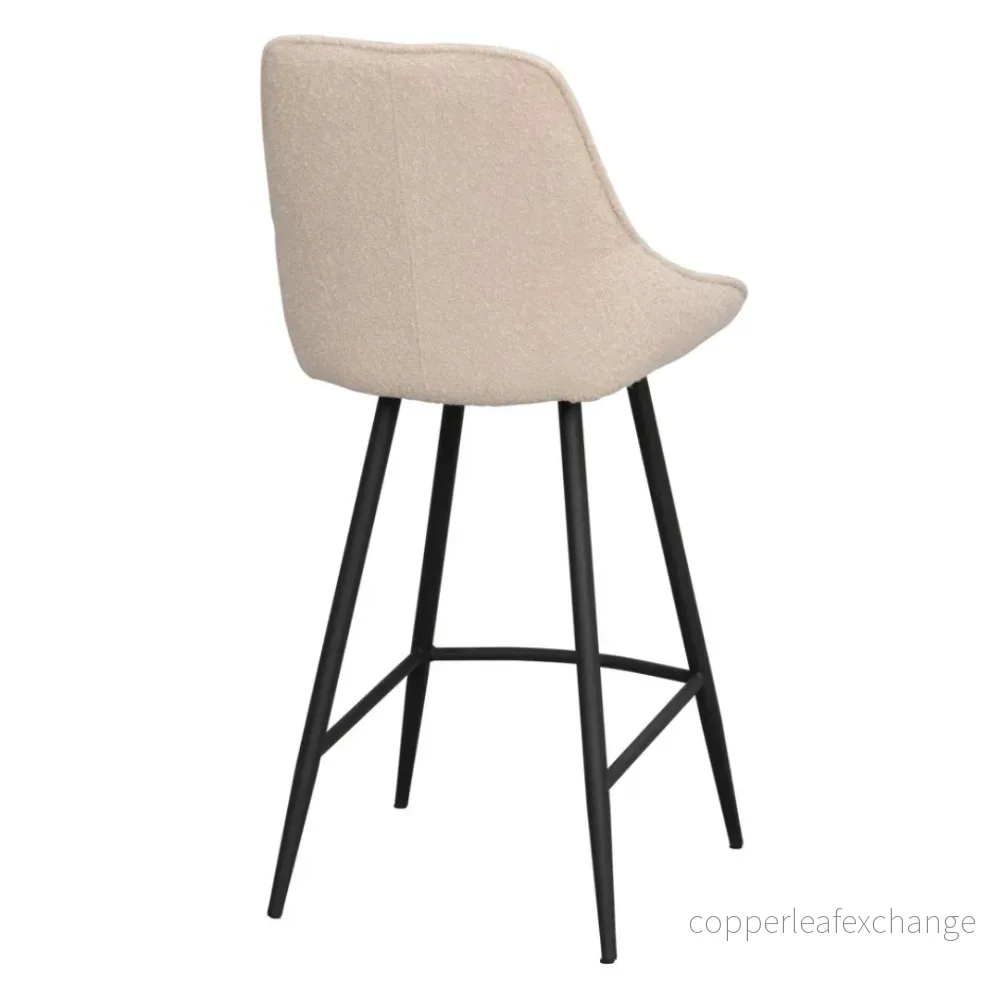 Barstol Sierra Beige Bouclé, 2-pack - Bild 3