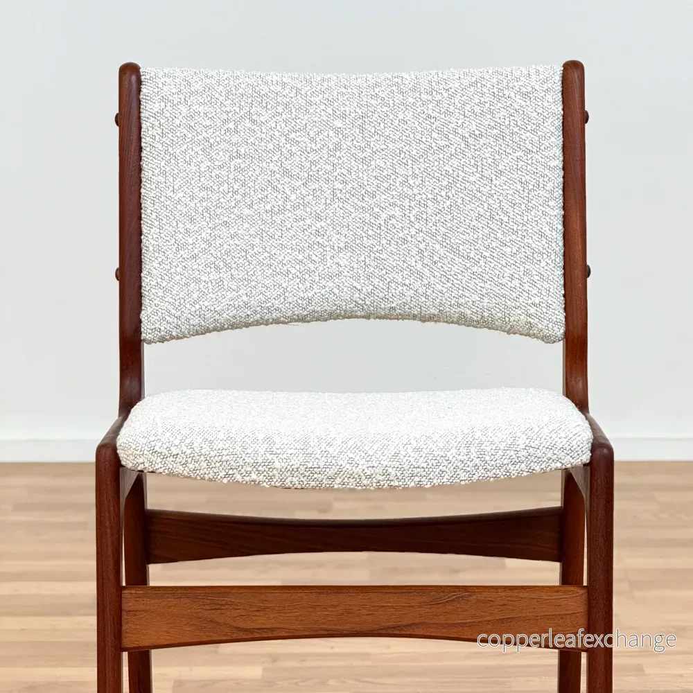 Set med 6 matstolar i massiv teak, av Erik Buch, 1950-60-tal, Danmark - Bild 2