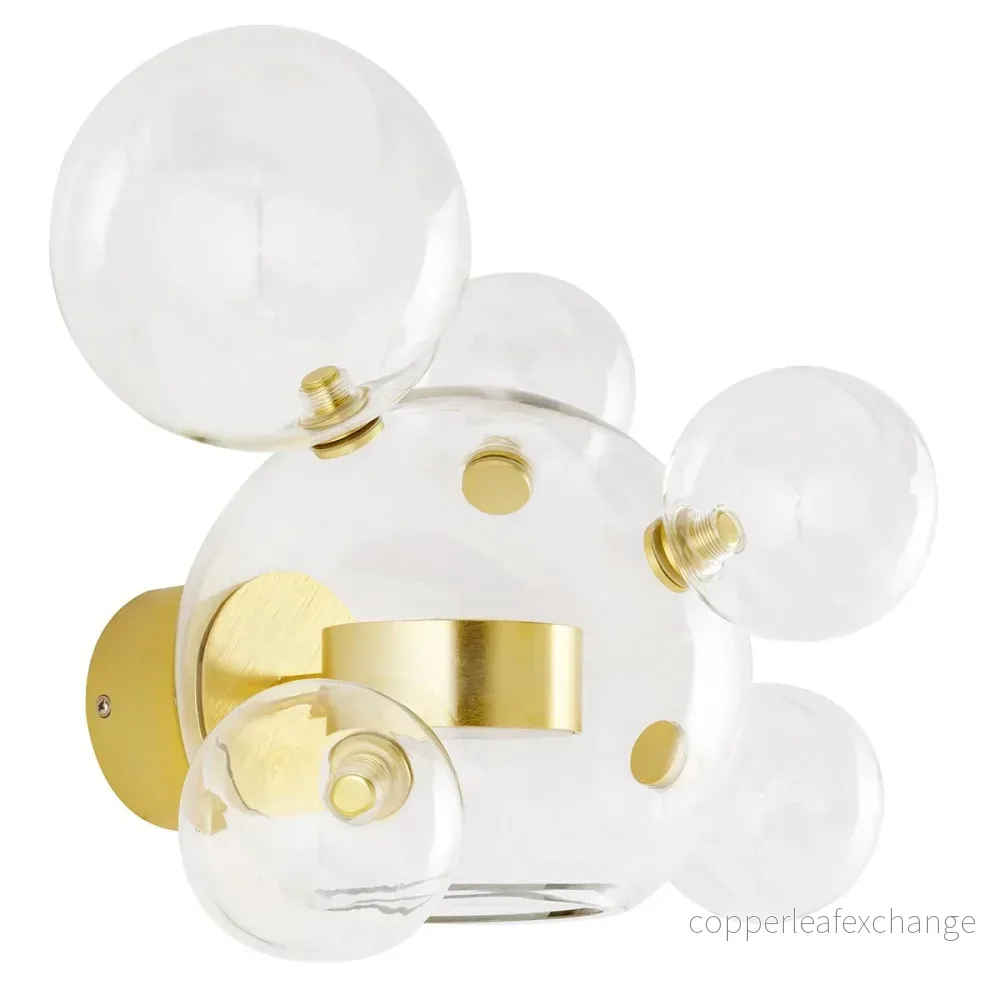 Vägglampa - CAPRI WALL 6, guld