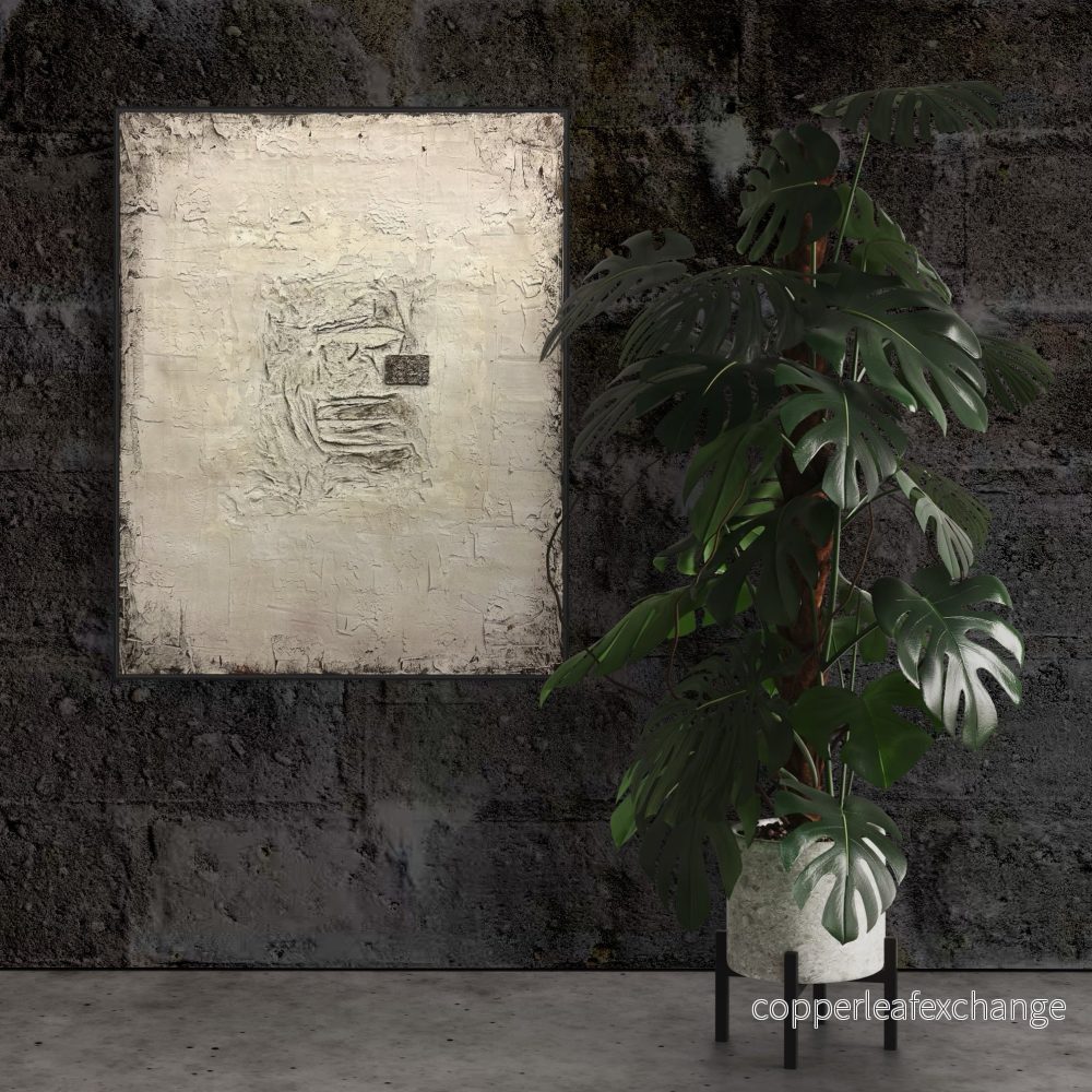 Tavla, White Pergament 80×100 cm Tavla, White Pergament 80×100 cm