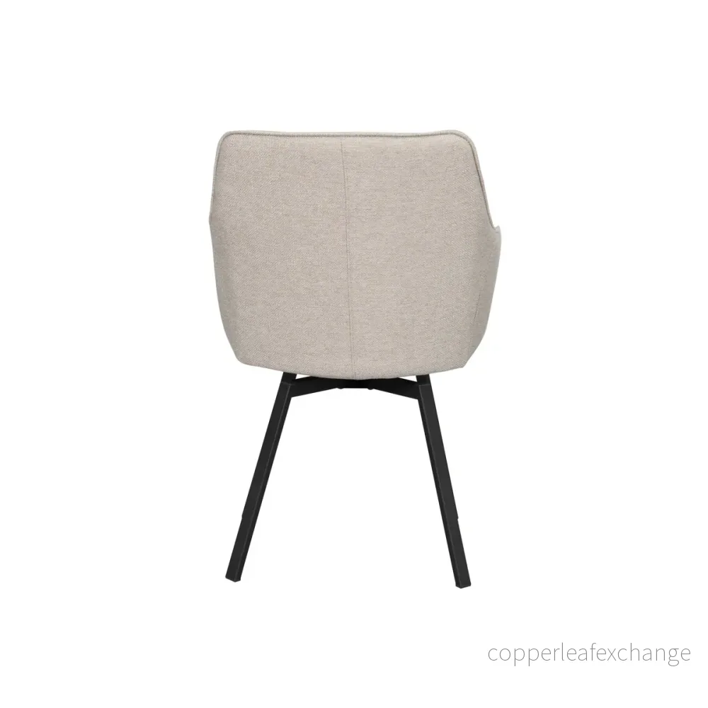 Karmstol Alison med snurr 2-pack, Beige - Bild 2