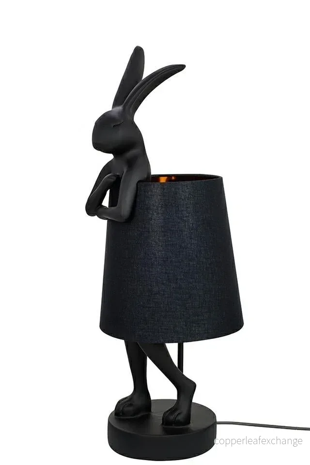 Bordslampa KARE DESIGN – RABBIT, svart, 68 cm Bordslampa KARE DESIGN – RABBIT, svart, 68 cm