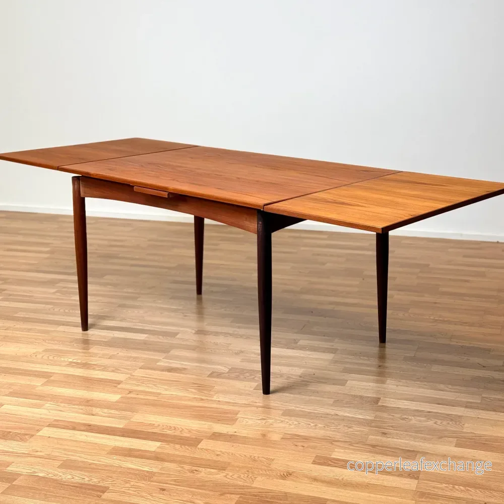 Matbord med förlängningar i teak, 1950-60-tal, Danmark - Bild 2