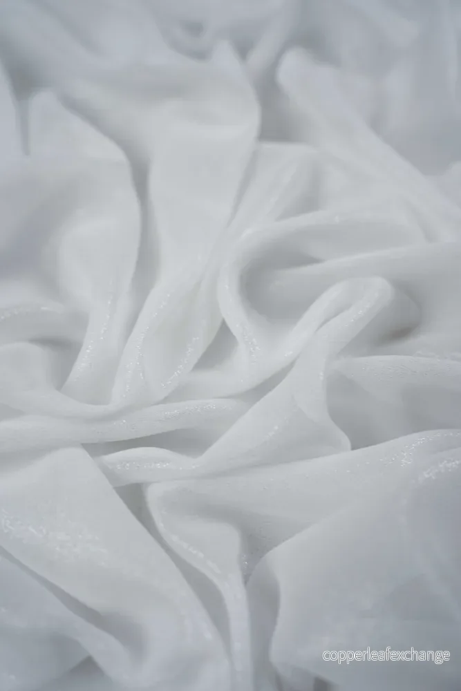 Smog Foil - Chiffon - Shimmer - White, Silver - 501 - Bild 2
