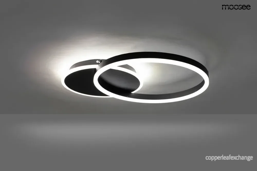 Taklampa Plafond RINGS 2 SVART - Bild 2