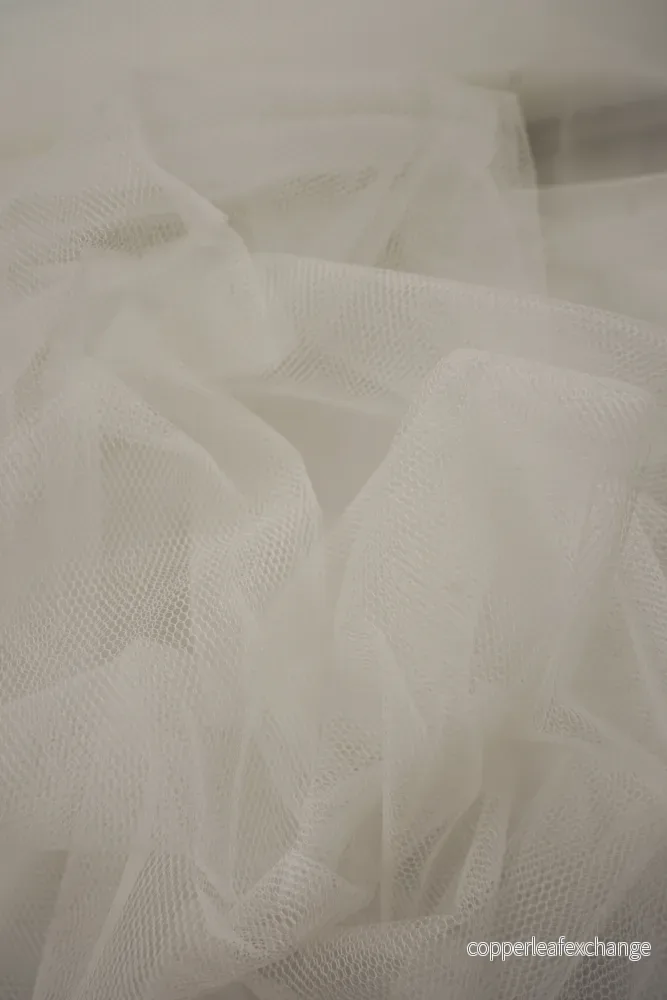 Tulle – Charter – Polyester – Silk white