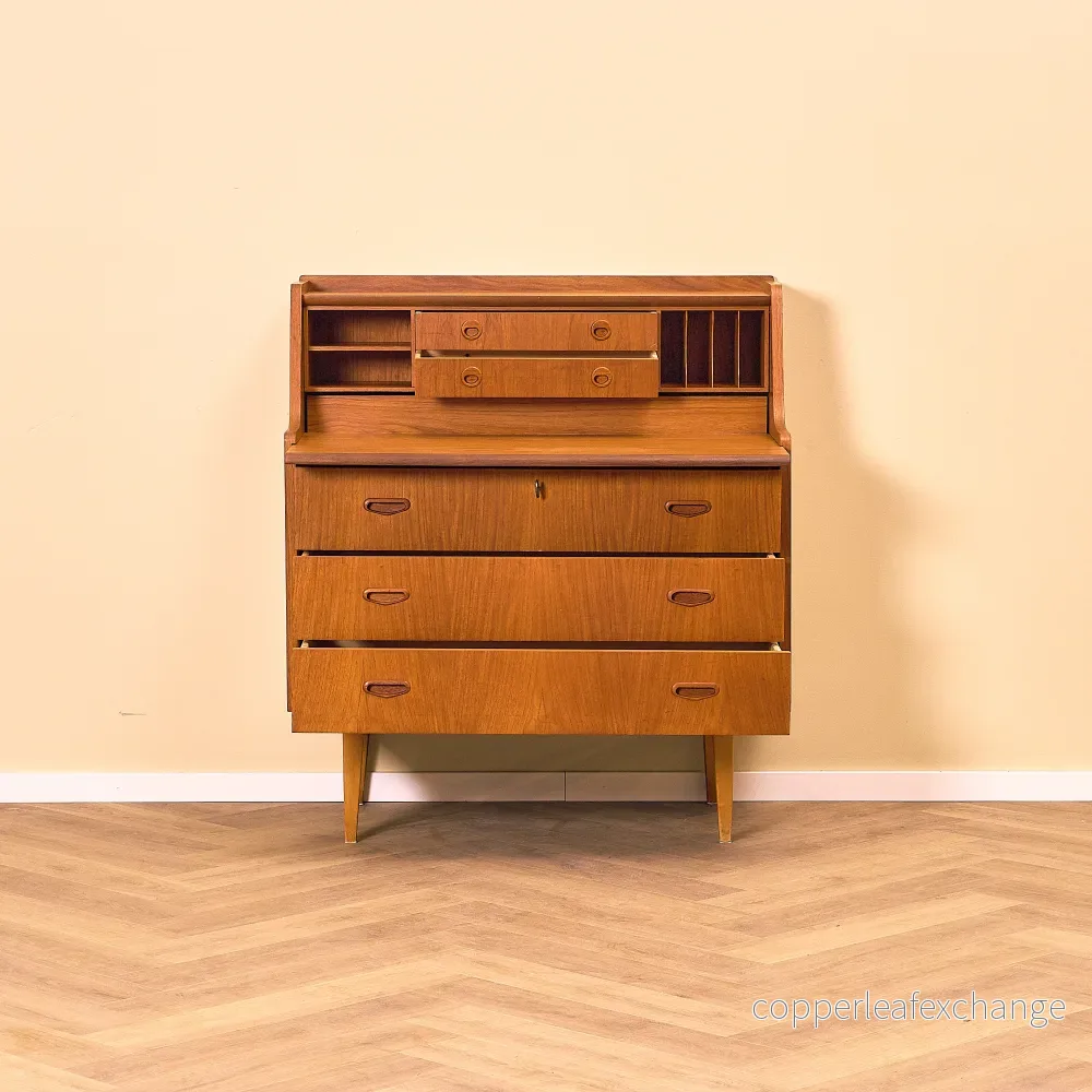 Svenskt sekretärskåp i teak - Bild 2