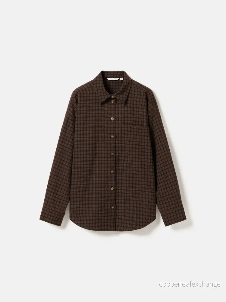 Lisa Shirt Brown Check - Bild 3
