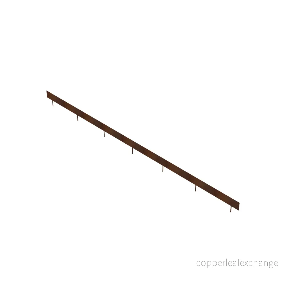 Stålkant Cortenstål Rak 3000×100