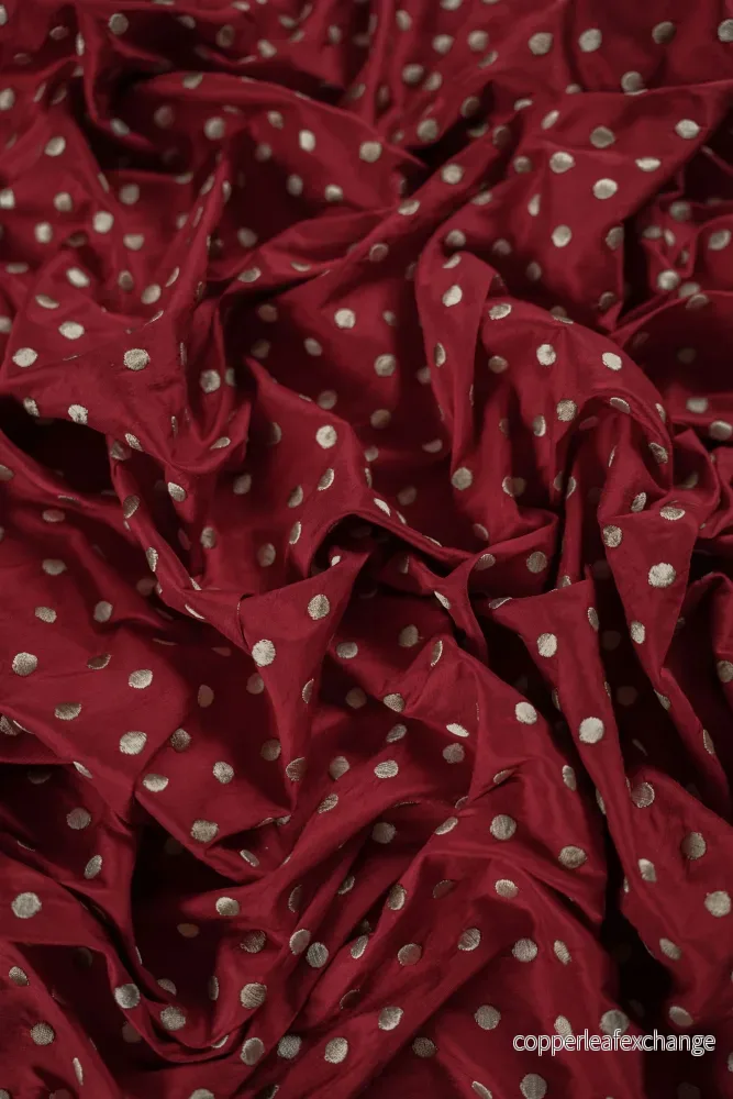 Vintage – Thai Silk – Embroidered – Dots – Polka Dots – VT51