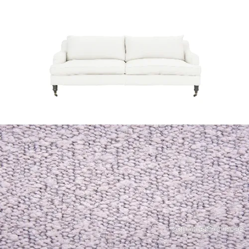 Klädsel till soffa Fogia Edward 2.5 sits svängd Tyg Ascot bouclé