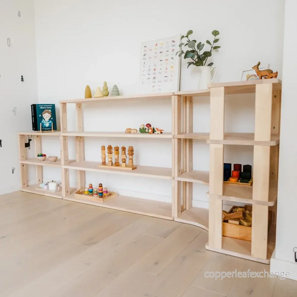 Modulär Montessori Hylla Mini - 3 Hyllplan - Bild 2