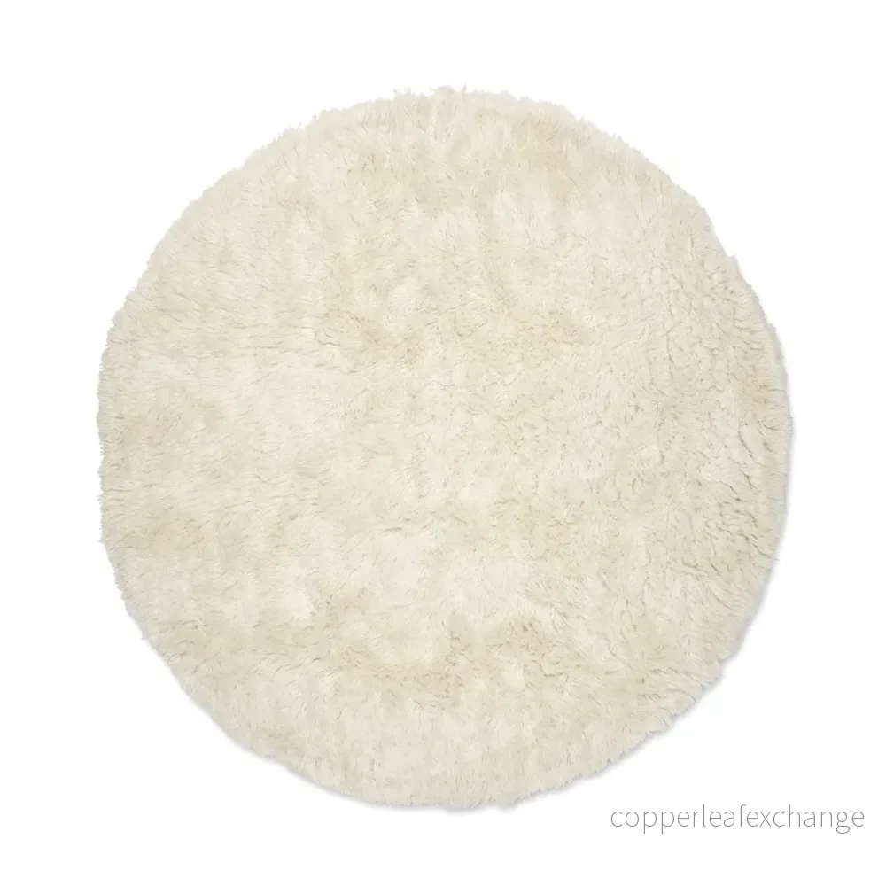 Matta Cloudy Rund från Classic Collection, Naturvit Matta Cloudy Rund från Classic Collection, Naturvit
