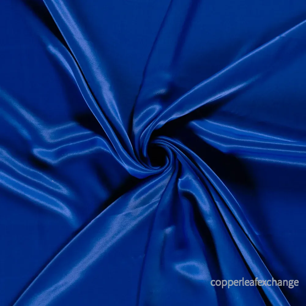 Viscose - Satin - Beautiful fall - Luster - Cobalt - 005 - Bild 3