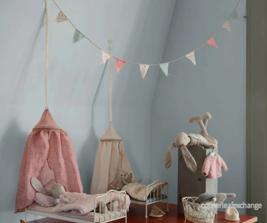 Maileg – Girlanger i mini, miniatyr multifärgade vimplar i tyg - Bild 2