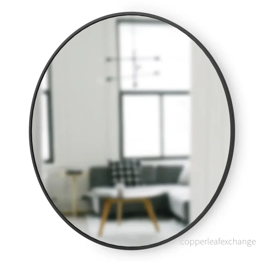 Väggspegel UMBRA – HUB 94 cm, svart Väggspegel UMBRA – HUB 94 cm, svart