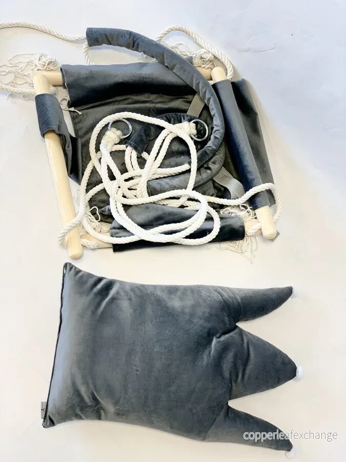 Bebisgunga med kronrygg – grå - Bild 2